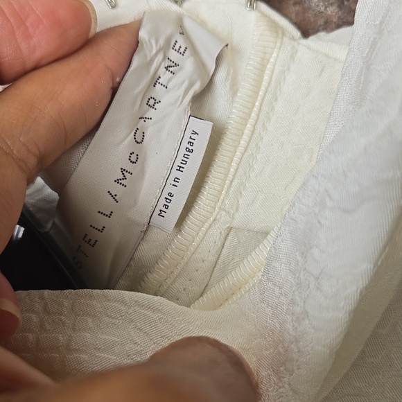 Stella McCartney Ivory Textured Fabric Size 40 - Picture 3 of 6